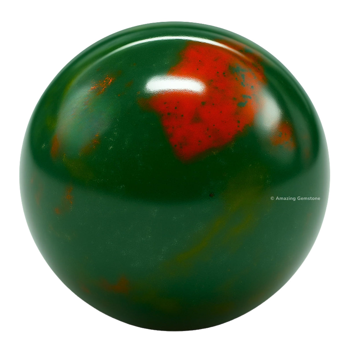 Amazing Gemstone Bloodstone Crystal Ball - 1" Inches Crystal Sphere Meditation Balls for Witchcraft and Decorative Balls - Crystals and Healing Stones Beginners Gift (Pack of 1)