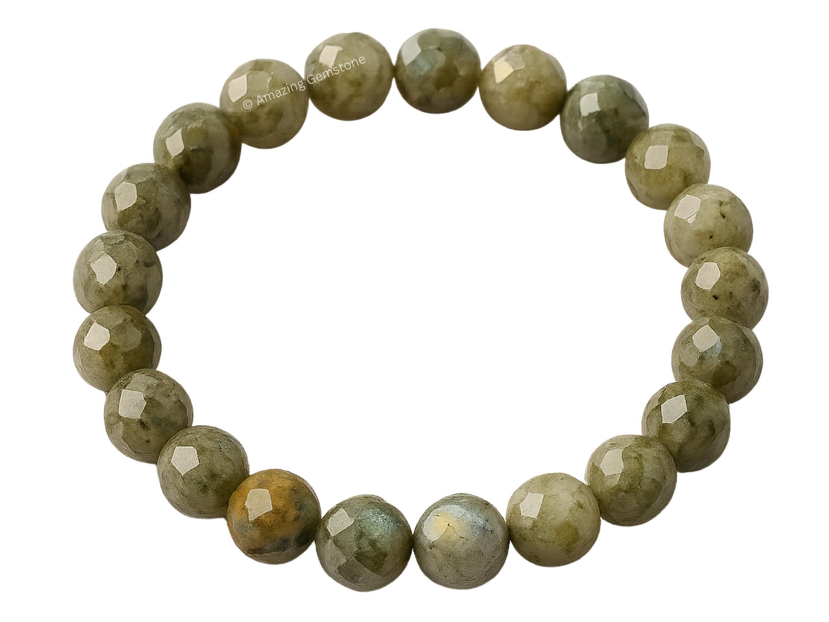 Amazing Gemstone Labradorite Bracelet for Women - Chakra Mens Bracelet Protection Crystals and Healing Stones - Blessing Bracelet Spiritual Meditation Gift Christmas Stocking Stuffers