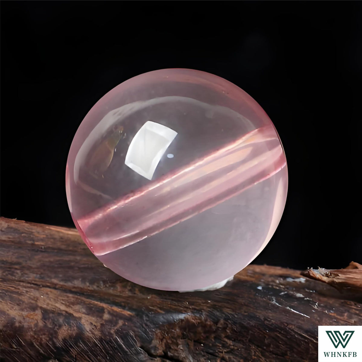 WHNKFB 8mm 50PCS Natural Ice Rose Quartz Round Beads, High Clarity Loose Pink Crystal Beads for Jewelry Making Craft - 4mm 6mm 8mm 10mm Options with Free Elastic Cord