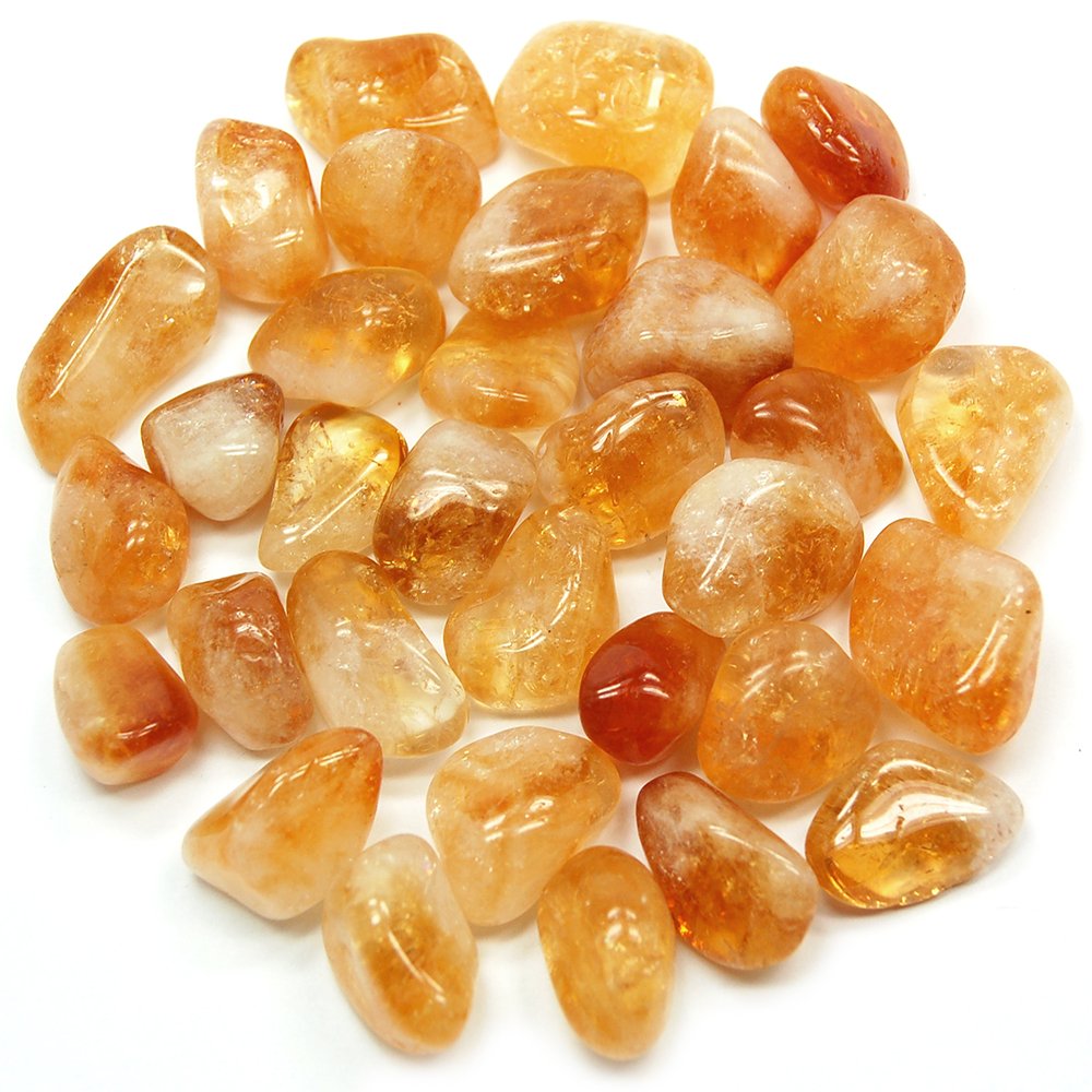 Pachamama Essentials Citrine Tumbled Stone Grade A Healing Crystal (1)