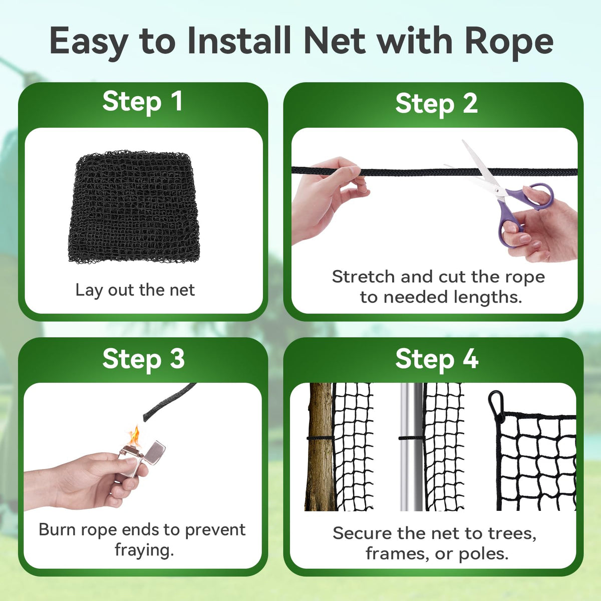 Golf Practice nets for Backyard 15x60ft Driving Real Golf Balls Nylon Netting, Golf Hitting Net for Garage Swing Training, Heavy Duty Sports Netting