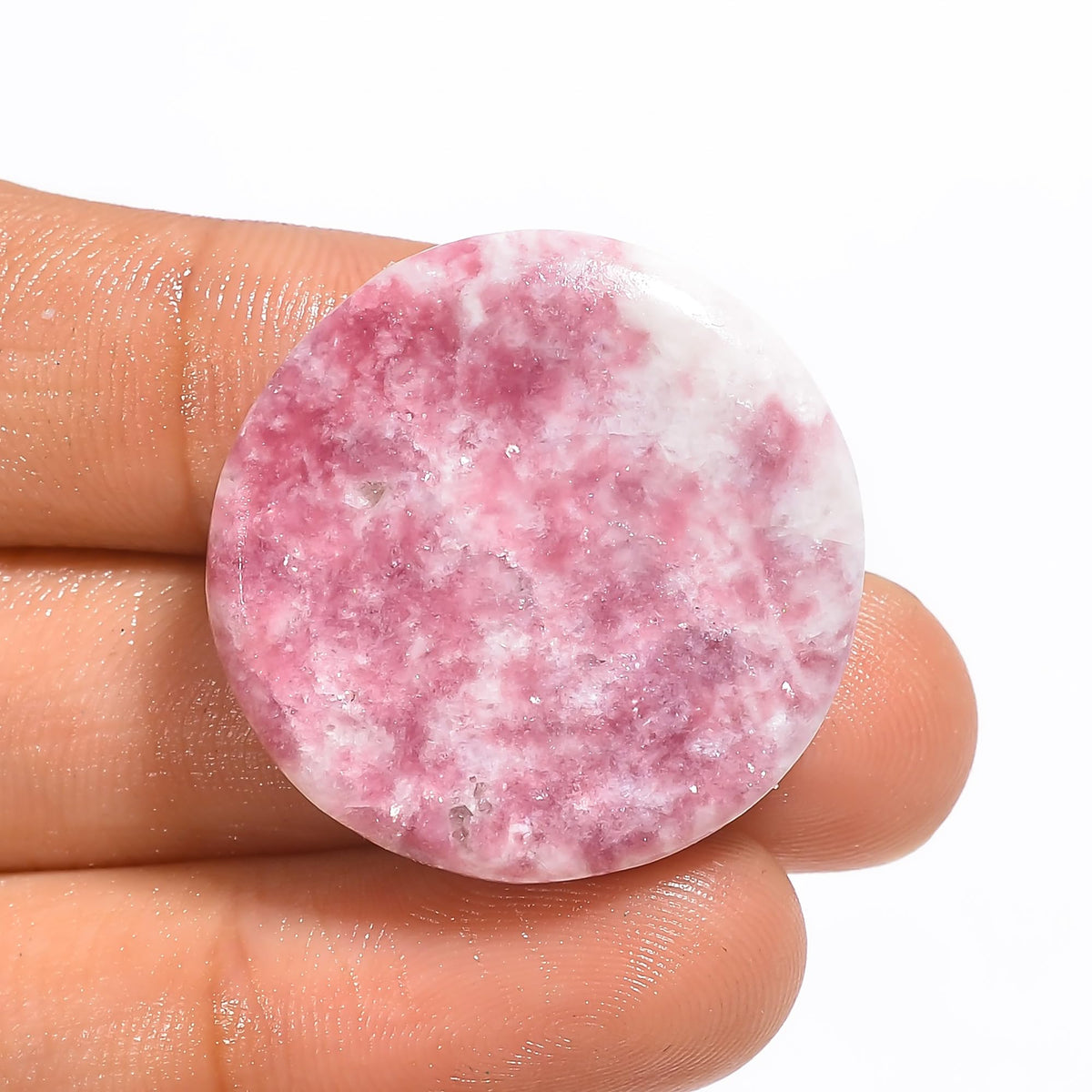 Amazing Gemstone Pink Lepidolite Druzy Raw Crystals and Healing Minerals Stones, Natural Rocks for Wire Wrapping, Tumbling and DIY Raw Stones and Home Décor Crystals (1Piece)