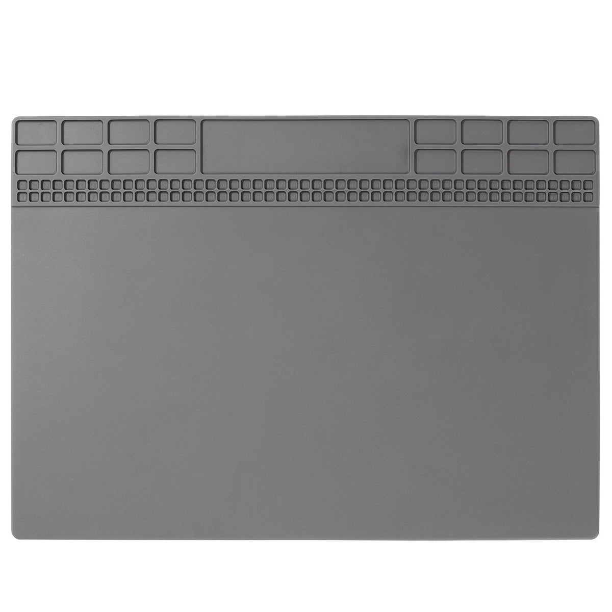Solder Mat, Premium Silicone Electronics Repair Mat, Heat Resistant 932°F Magnetic Soldering Mat for Solder Station, Phone, Computer, Laptop Repair 13.8'' x 9.8'' Gray