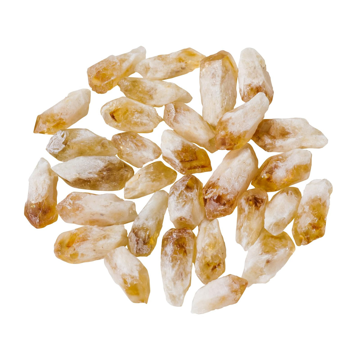 Apengshi 1/2 lb(230g) Natural Citrine Crystal Points Irregular Rough Crystal Stone Raw Crystal Gemstones Bulk Chakra Stones Meditation Reiki Collect Handmade DIY