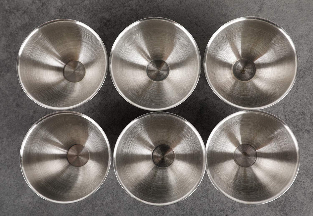 Egg Cup Holder Set for Soft Boiled Eggs Include 6 Stainless Steel Egg Tray Kitchen Tool