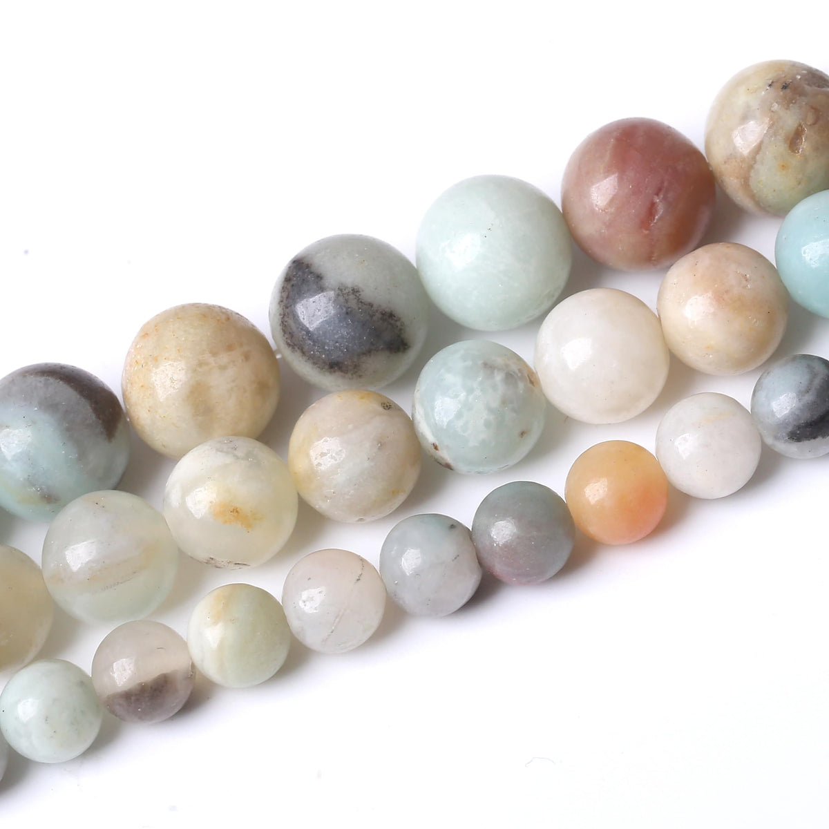 10MM 35PCS Fancy Stone Beads for Jewelry Making DIY Craft Gemstone Beads Kit Smooth Healing Crystal Beads for Bracelets, Necklaces