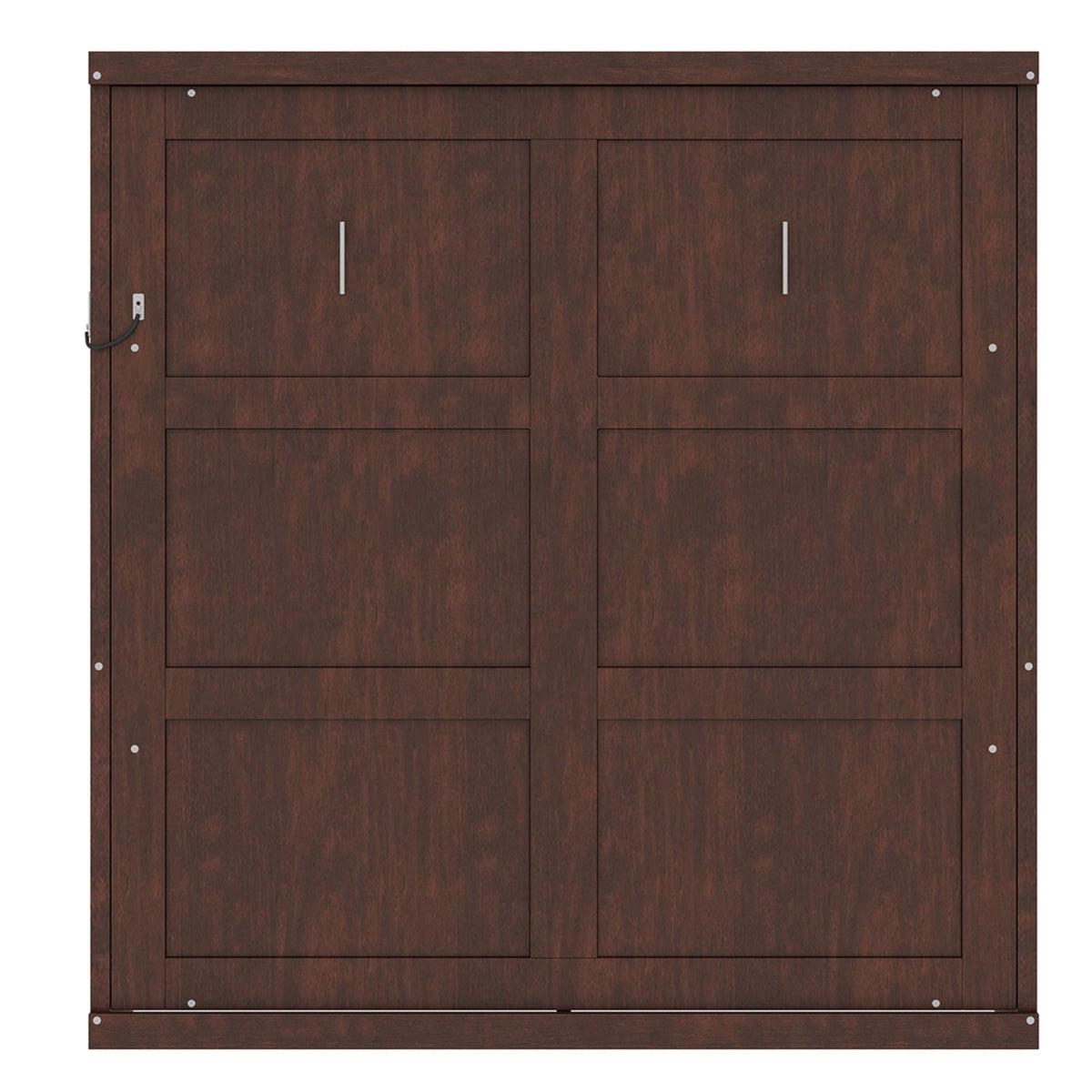 Full Murphy Bed Space-Saving Wall Bed, can be Folded into a Cabinet Bed for Multipurpose Guest Room or Home Office, Espresso