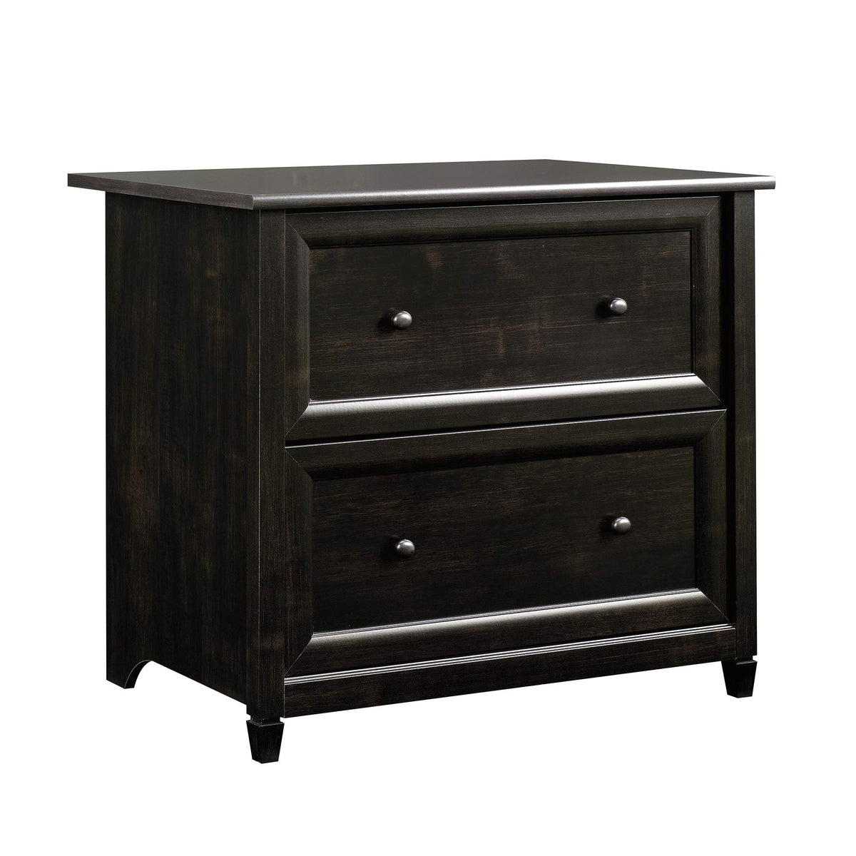 Sauder Edge Water 2 Drawer Lateral Filing Cabinet, Office File Cabinet, in Estate Black finish