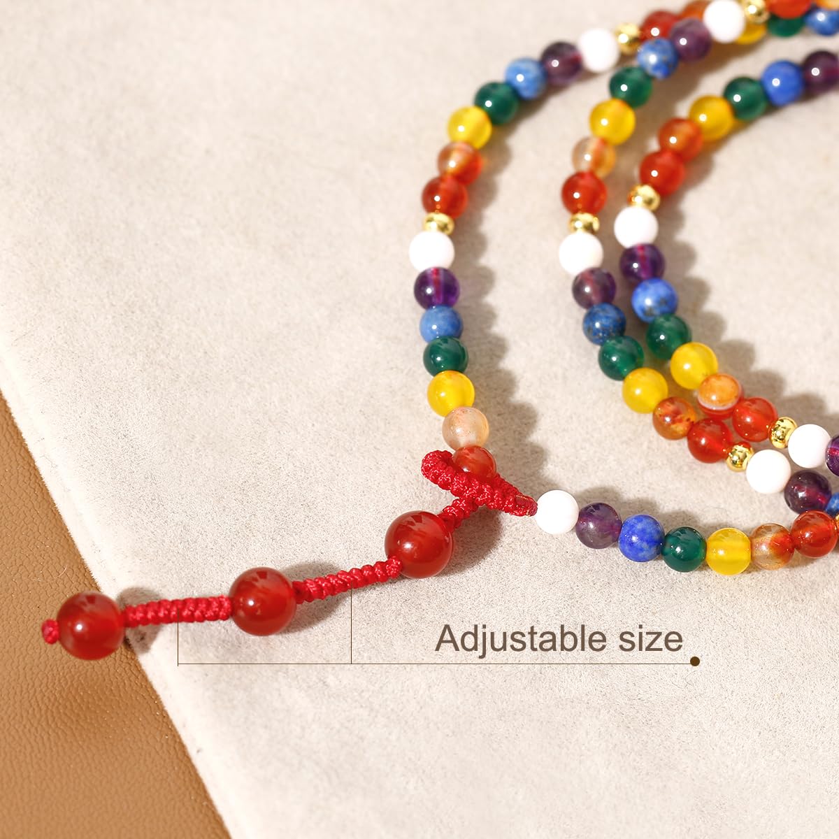 Jewever 7 Chakra Beaded Bracelet Necklaces for Women Handmade Wrap Reiki Crystals Yoga Meditation Balance Jewelry Relaxation Gifts