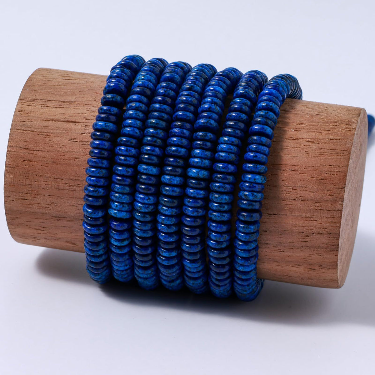 Natural Lapis Lazuli Disk Stone Spacer Beads 6x2mm 38cm/str Flat Rondelle Loose Semi Gemstone Caps for Making Bracelets Necklace