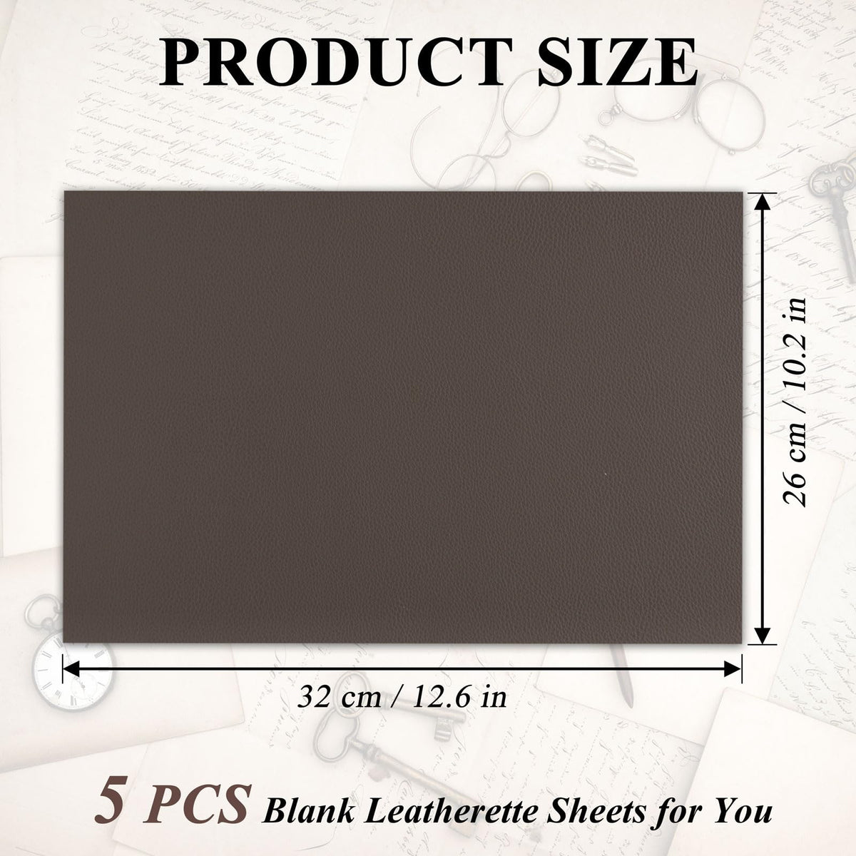 5 Pack Laserable Leatherette Sheet Faux Leather Laser Engraving Leather Blank Hat Patches with Heat Press Adhesive for Laser Engraving DIY Hat Cap Beanie UV Printing Craft Supplies (Taupe)