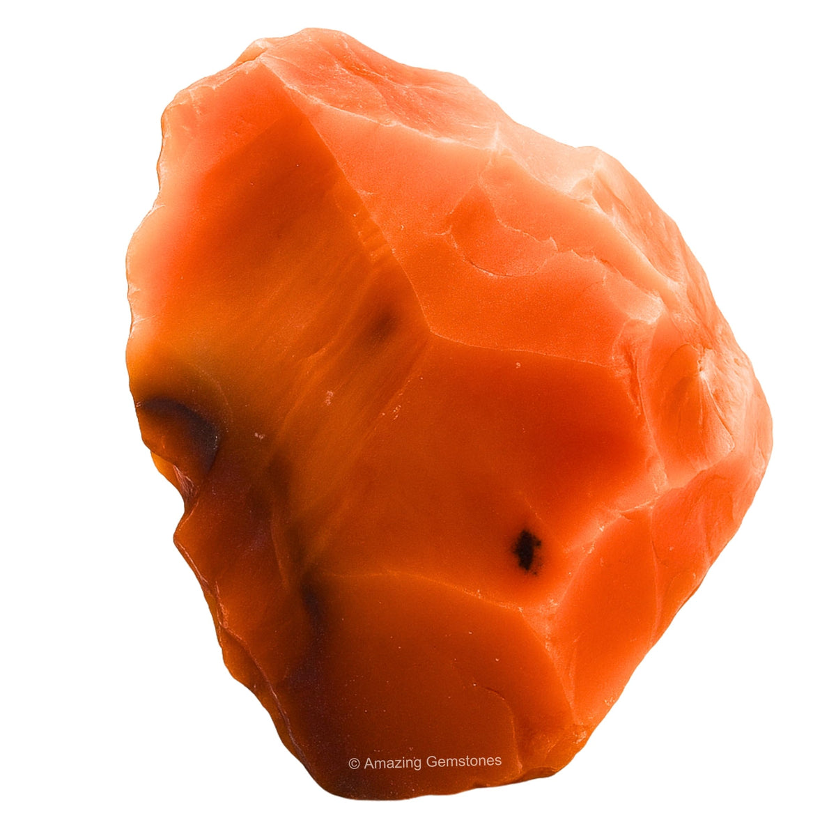 Amazing Gemstone Carnelian Raw Crystals and Healing Stones, Natural Rocks For Tumbling - DIY Raw Stones And Crystals (1 Piece)