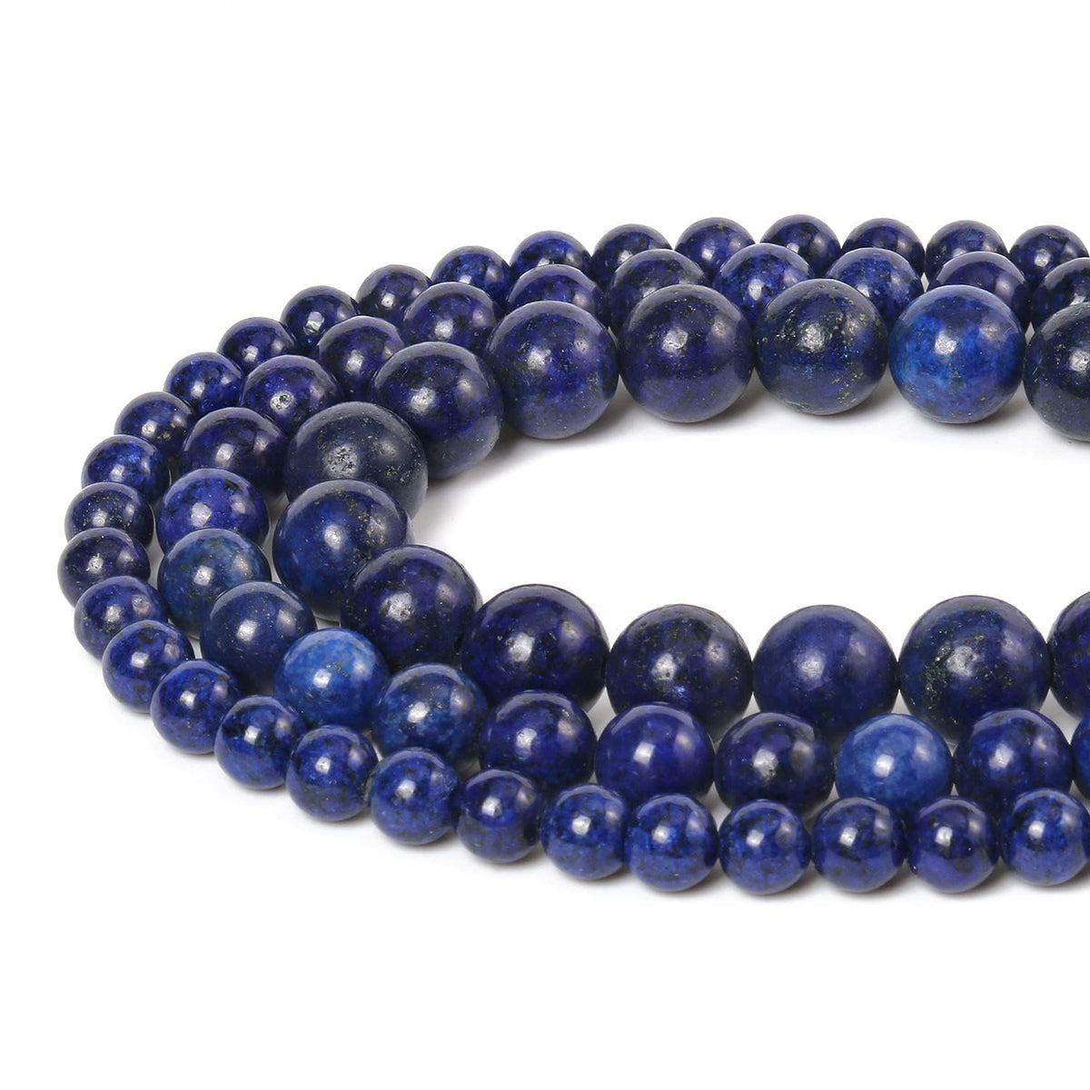 6mm Beads for Bracelets Lapis Lazuli Beads Crystal, Stone Beads Gemstone for Jewelry Making, Blue Beads for Art Crafts About 60pcs