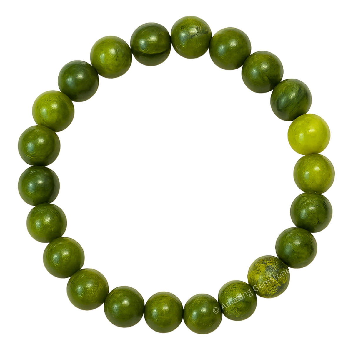 Amazing Gemstone Crystal Bracelet for Women Men's Gifts - Protection Healing Crystal Bracelet - 8mm Gemstone Beaded Stretchable Bracelet Pulseras Para Hombres Mujer Stocking Stuffers Mothers Day Gift (Jade)