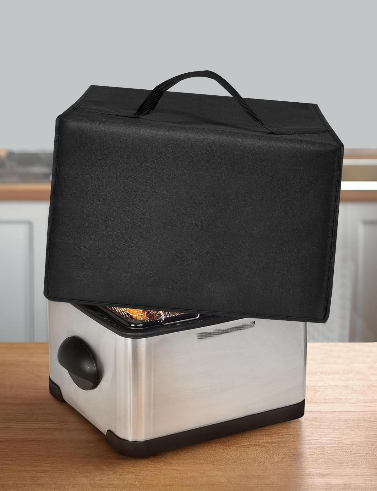 Deep Fryer Cover Heavy Duty Waterproof Heat Resistant Nylon Cover Case for Hamilton Beach Electric/for Elite Gourmet EDF-401T Electric/for Chefman 4.5 Liter Deep Fryer