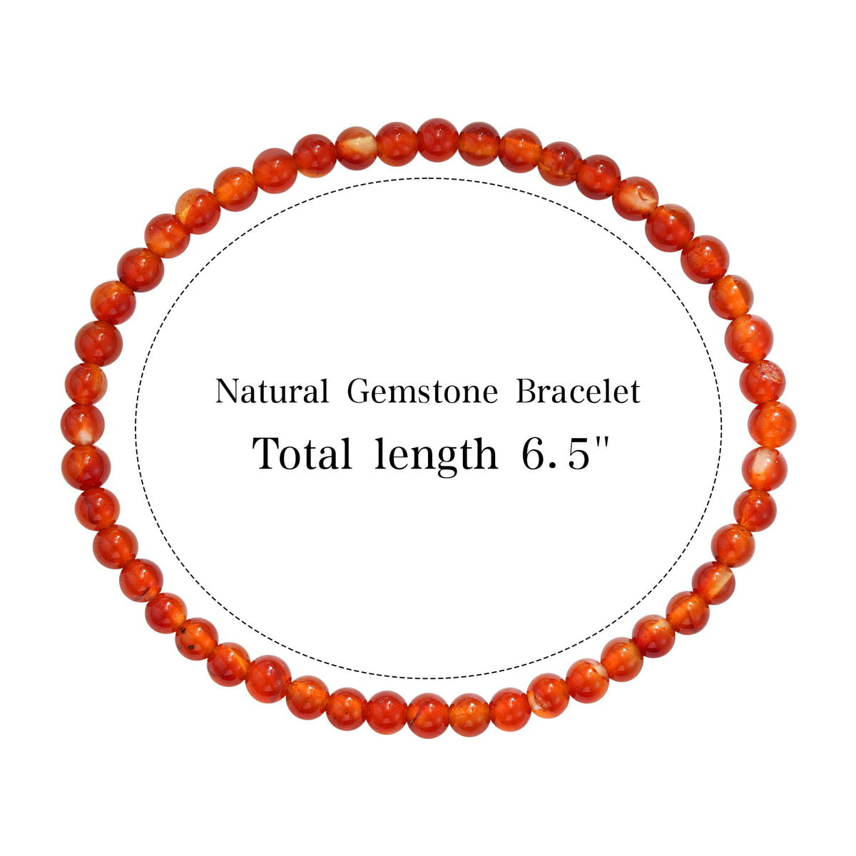 Treasure Bender Red Beaded Protection Bracelet for Women Men, Attract Good Luck and Prosperity, Natural Gemstone Healing Crystals Bracelet Jewelry Gifts for Women Men (Carnelian)