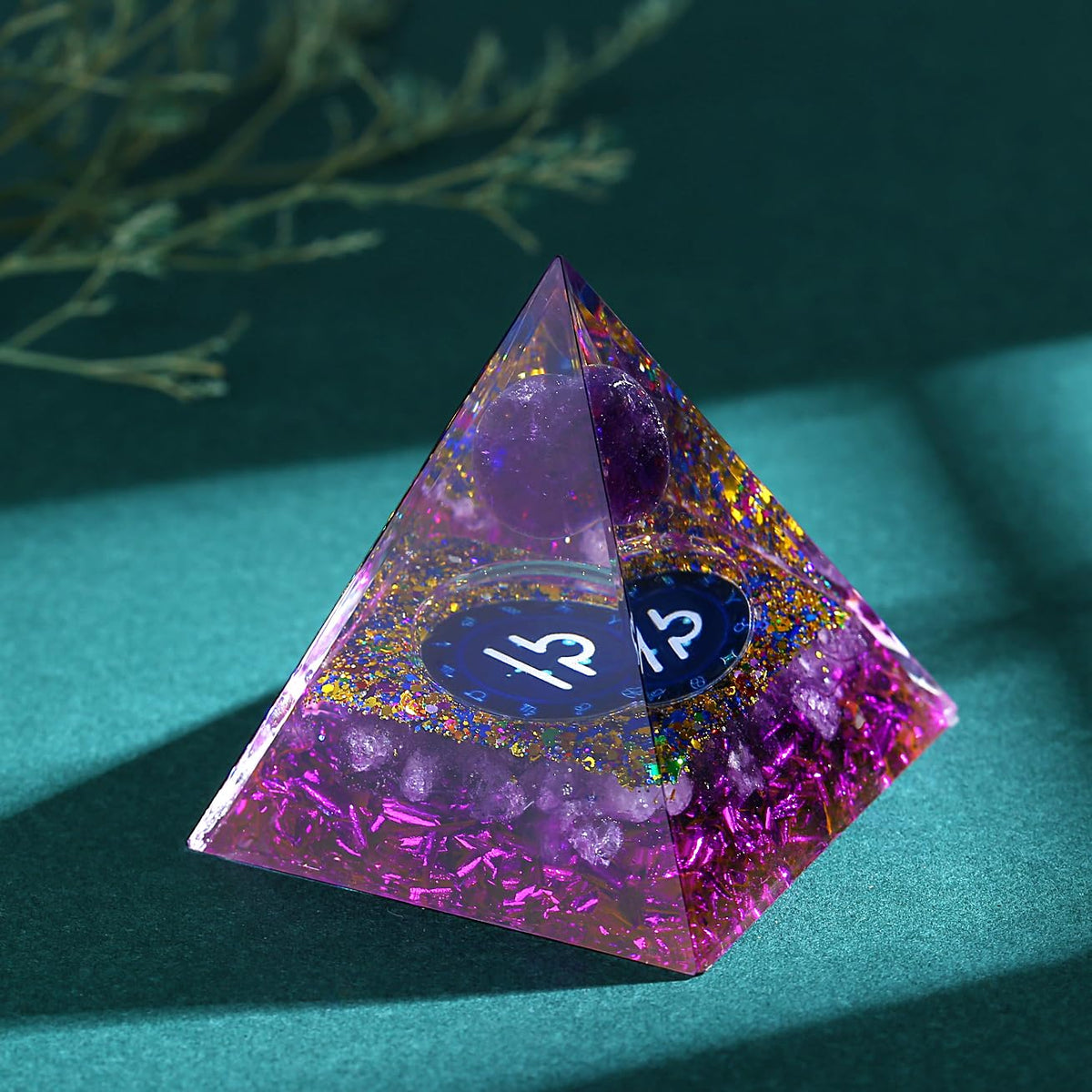 YATOJUZI 12 Zodiac Libra Birthday Gifts for Women Men Amethyst Healing Crystals Natural Crystal Stones Gemstones Orgonite Chakra Reiki Lucky Energy Purple Decor for Office Desk Decorations
