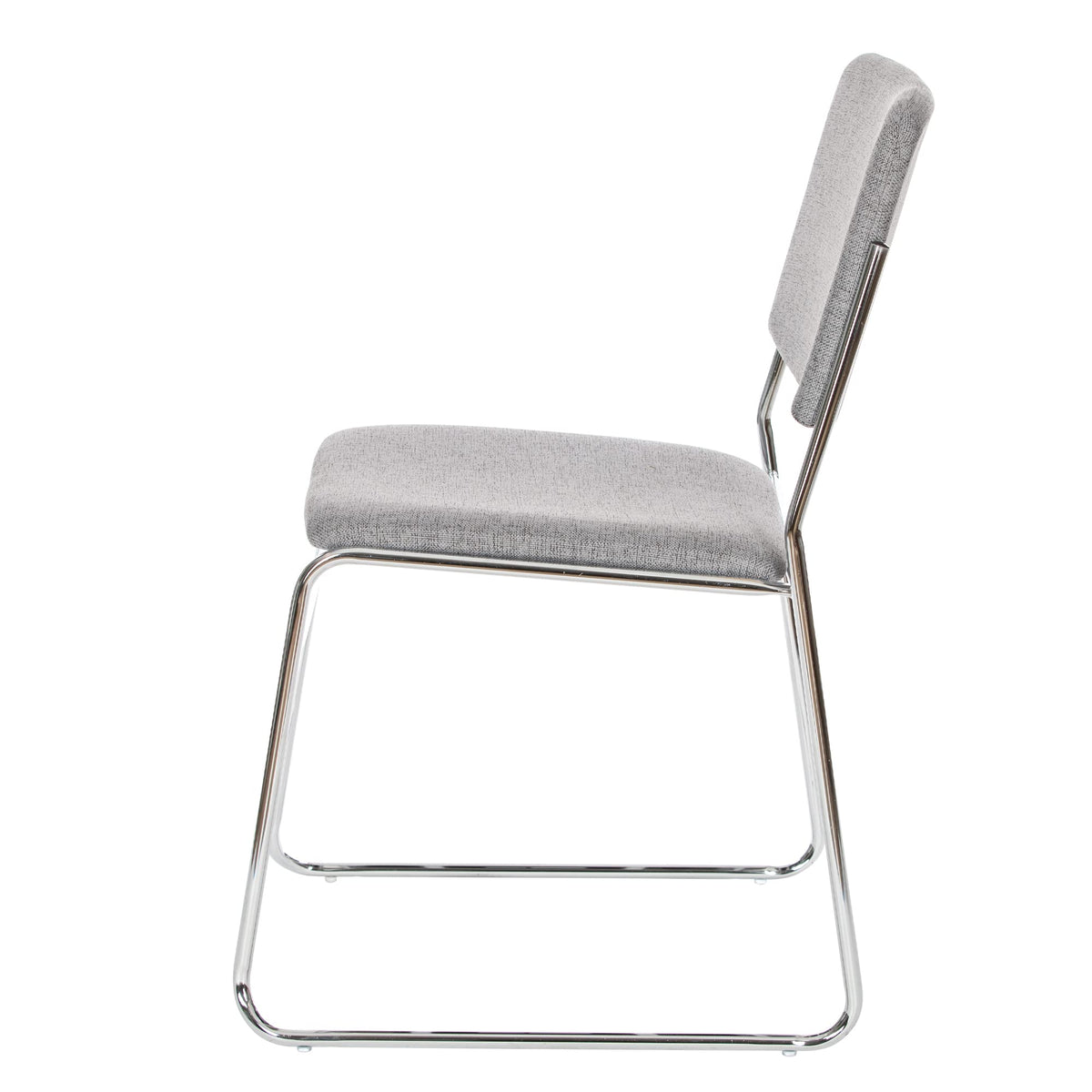 OEF Furnishings OEF8652/2 Commercial-Grade Fabric Padded Stack Chair (Classic Gray, 2-Pack)