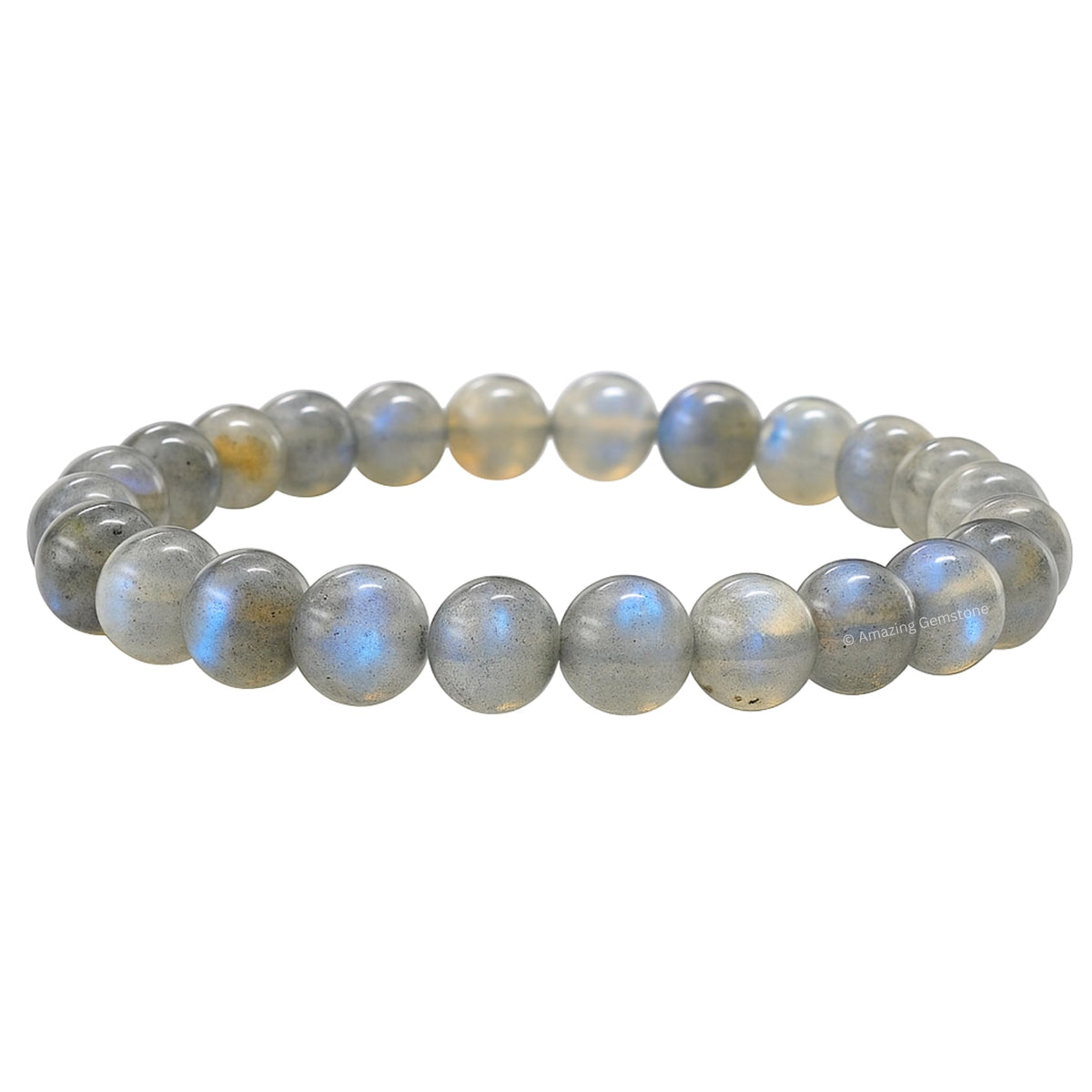 Amazing Gemstone Crystal Bracelet for Women Men's Gifts - Protection Healing Crystal Bracelet - 8mm Gemstone Beaded Stretchable Bracelet Pulseras Para Hombres Mujer Stocking Stuffers Mothers Day Gift (Labradorite)