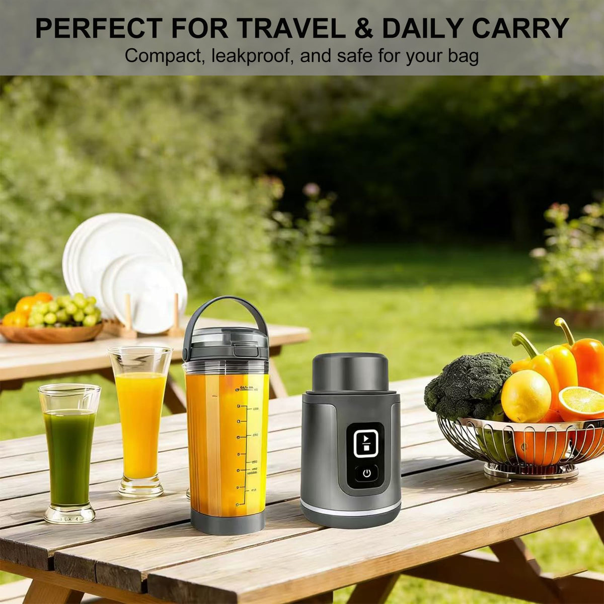 Zero-Leak Vessel Cap & Shock-Proof Blade Cover for Ninja Blast Portable Blender Accessories (BC100/BC151) — Odor-Resistant Tritan Lid, Double-Seal Leakproof, Easy-Clean, Travel/Gym/Car Ready