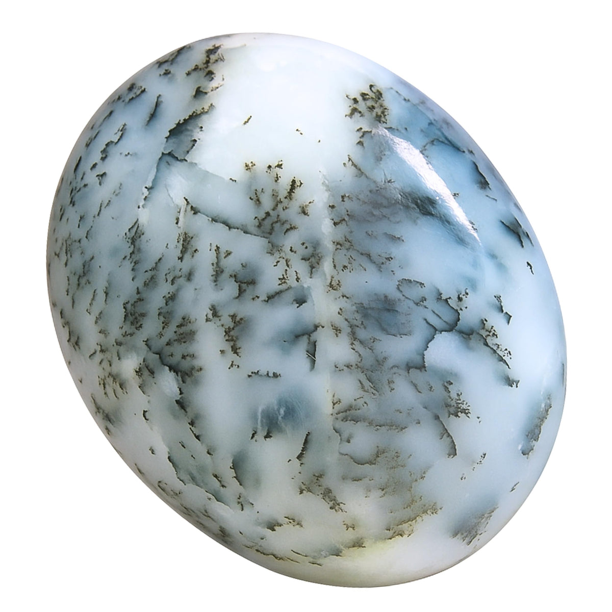 Amazing Gemstone Dendrite Opal Crystals and Healing Stones - Large Palm Stone Crystals Piedra - Crystal for Good Luck, Balanced Positive Energy, Meditation - Unique Stocking Stuffers, Gifts for Women