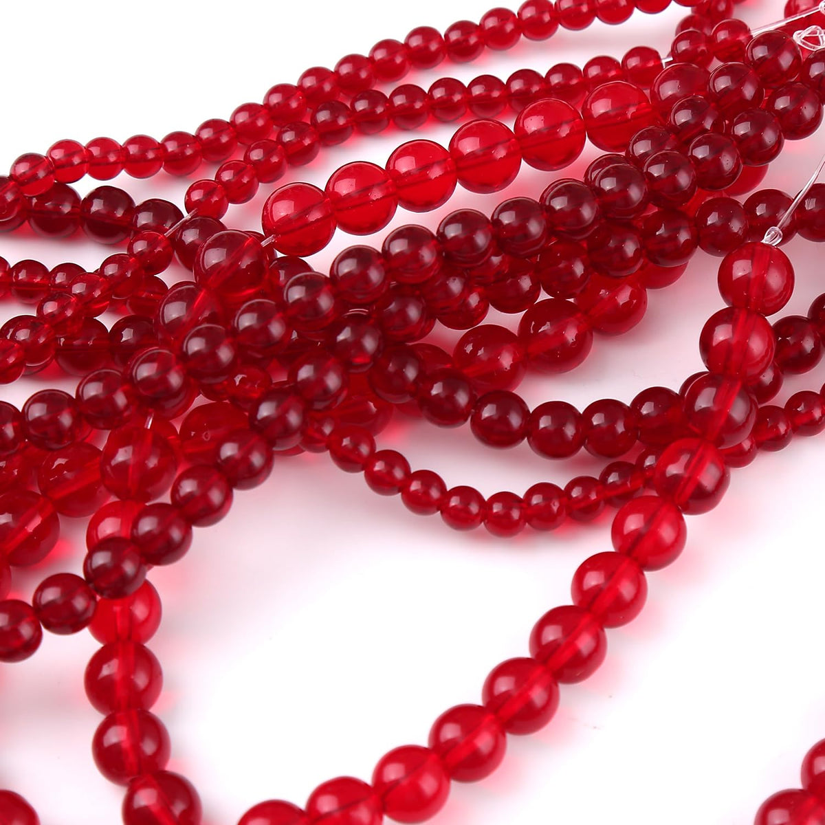32PCS 12MM Garnet Red Glass Stone Beads Natural Gemstone Bead Crystal Healing Energy Jewelry Making DIY 15 inches