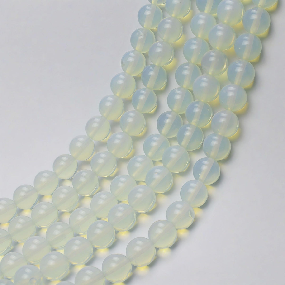 MJDCB Synthetic Opal Round Crystal Energy Stone Beads Healing Power for Jewelry Making (6mm)