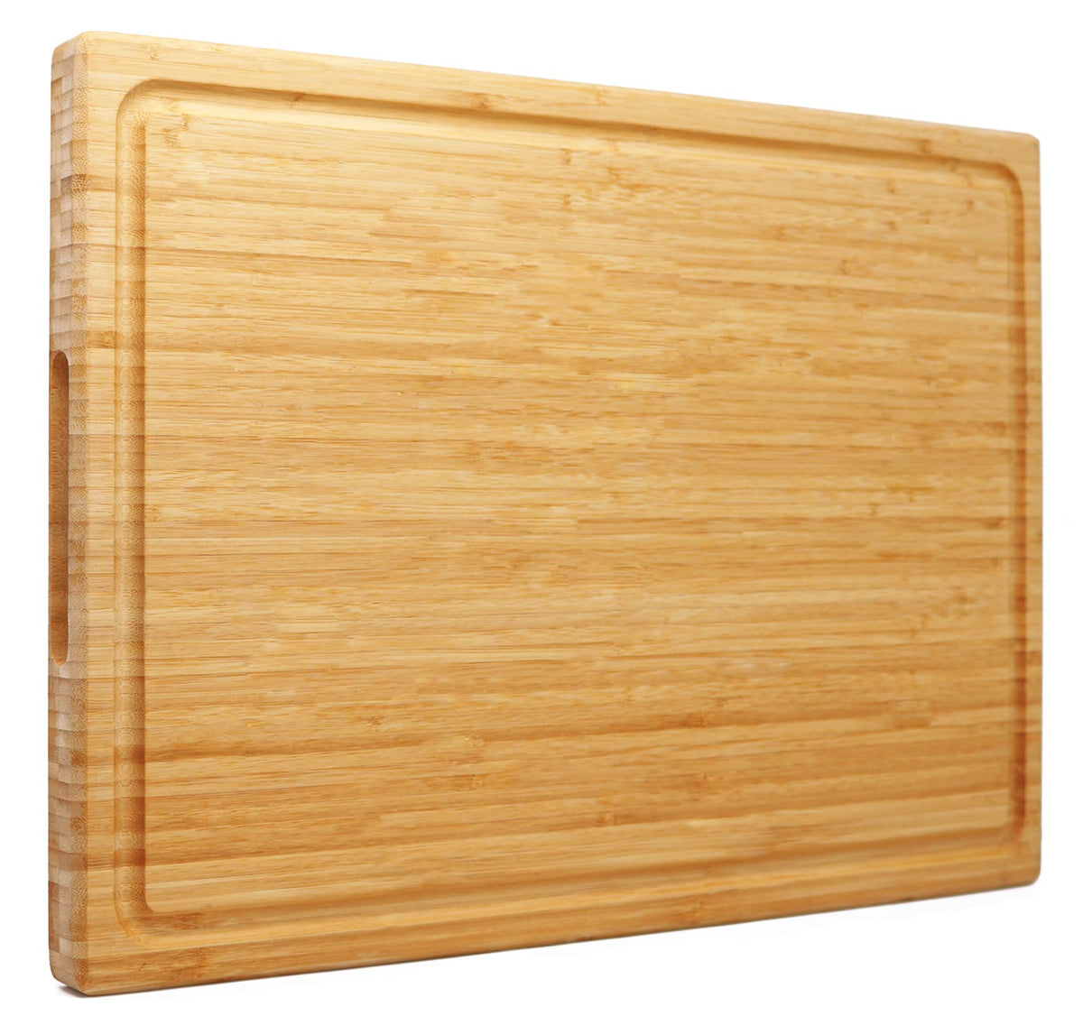 Utoplike Extra Large XXXL Bamboo Cutting Board 24 x16 Inch, Largest Wooden Butcher Block for Turkey, Meat, Vegetables, BBQ, Over the Sink Chopping Board with Handle and Juice Groove, Thickness 1.25"