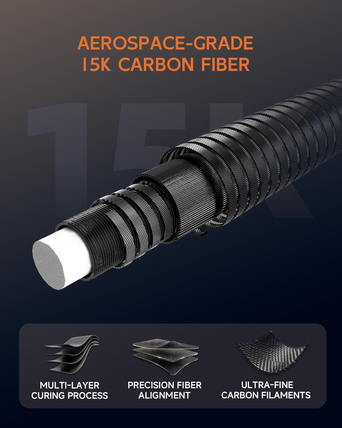 KONLLEN 2.0 Pool Cue Complete Set | Carbon Fiber Pool Cue with Professional Taper | Low Deflection Shaft for Adults & League Players