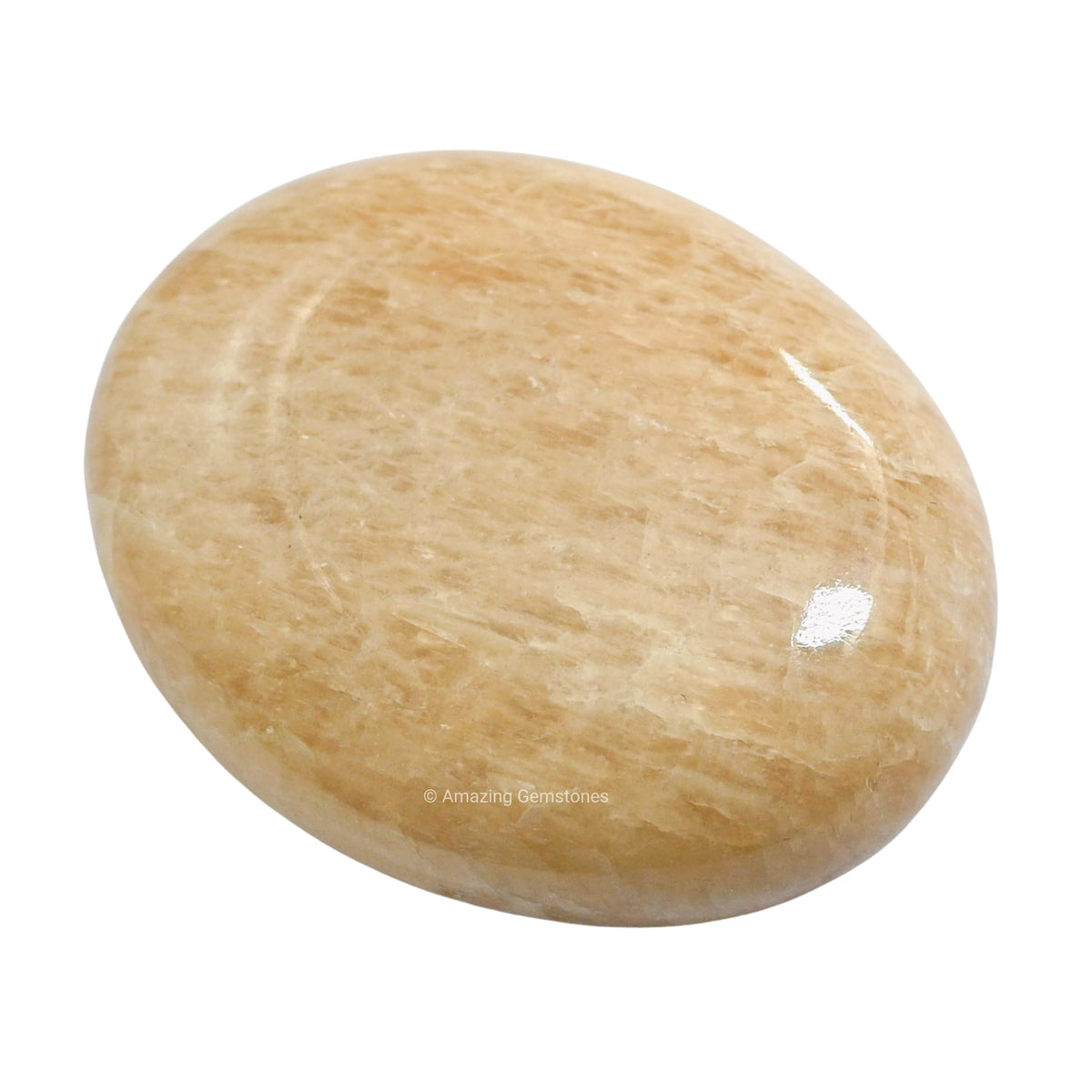 Cream Moonstone Crystals and Healing Stones - Large Palm Stone Crystals Piedra - Crystal for Good Luck, Positive Energy, Meditation - Unique Stocking Stuffers and Birthday Gifts for Women, Men
