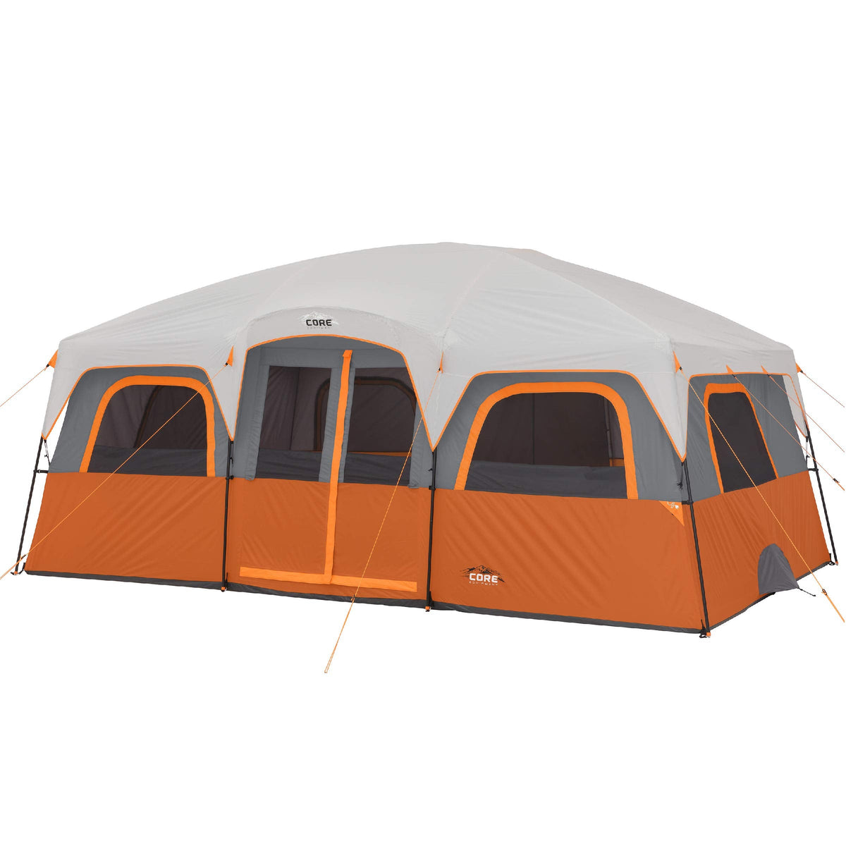 CORE 12 Person Tent | Large Multi Room Family Cabin Tent with Carry Bag for Outdoor Car Camping | Included Storage Pockets for Camping Accessories