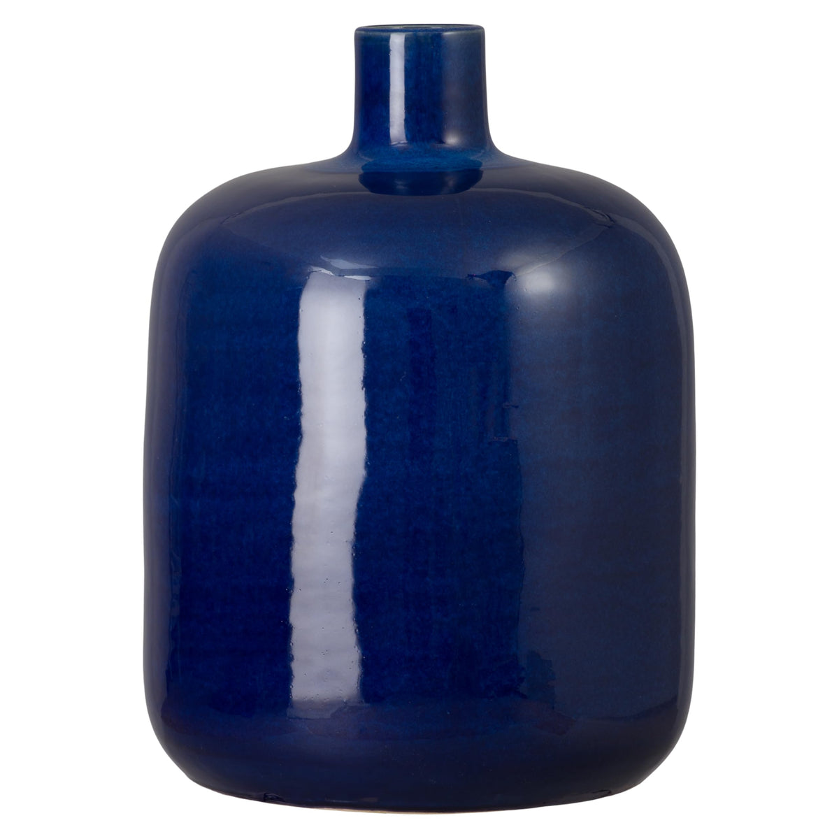 Emissary - Round Jug Vase, Blue 13x18 H