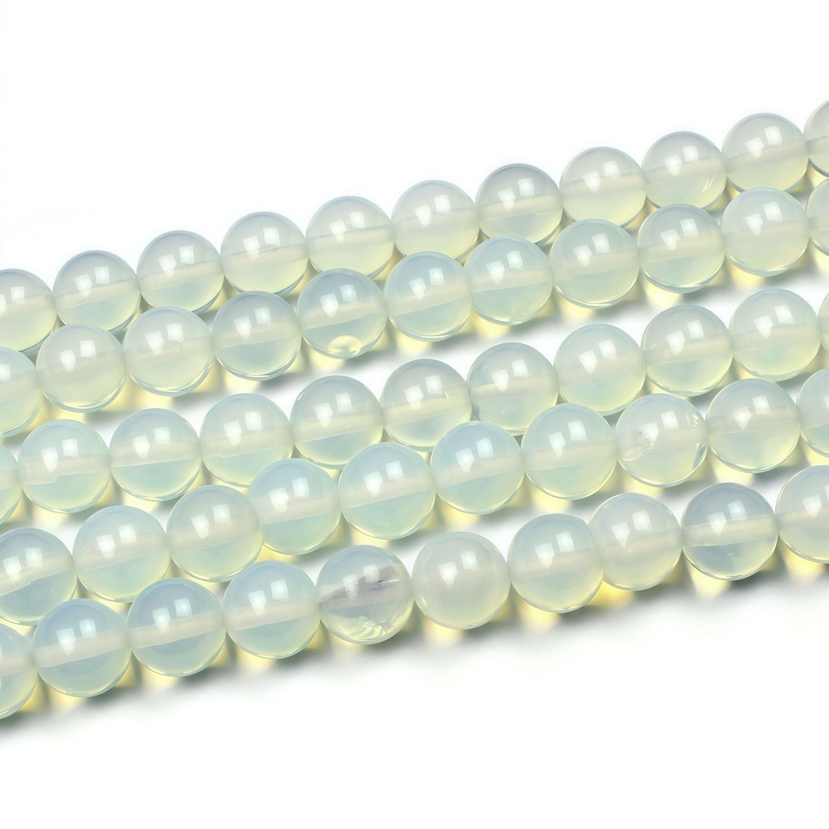 MJDCB Synthetic Opal Round Crystal Energy Stone Beads Healing Power for Jewelry Making (6mm)