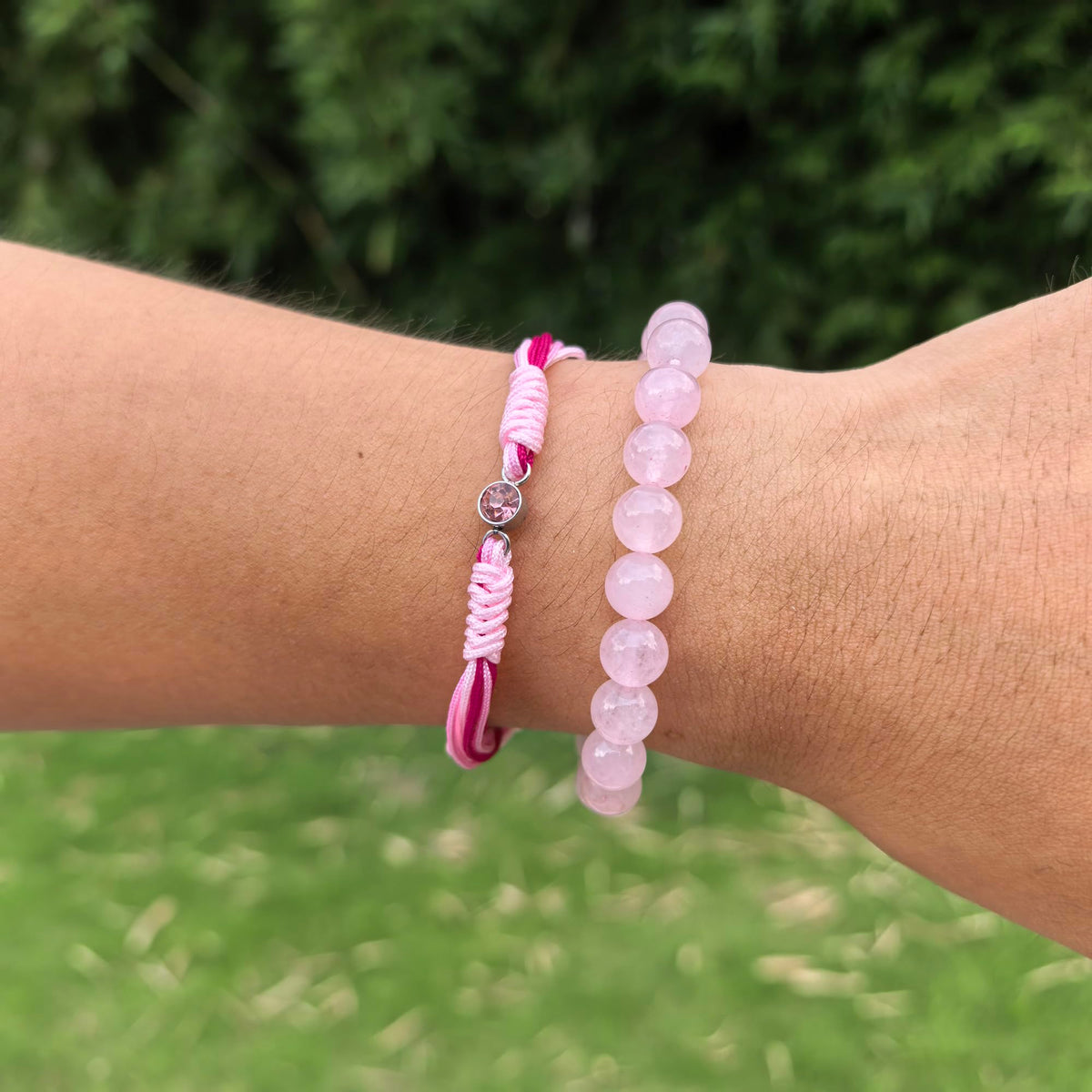 Crgwxzl October Birthstone Bracelets for Women Men,Healing Crystal Protection Stone Rose Quartz Beads Bracelet,String Wrap Zodiac Month Bracelets Birthday Jewelry Gifts