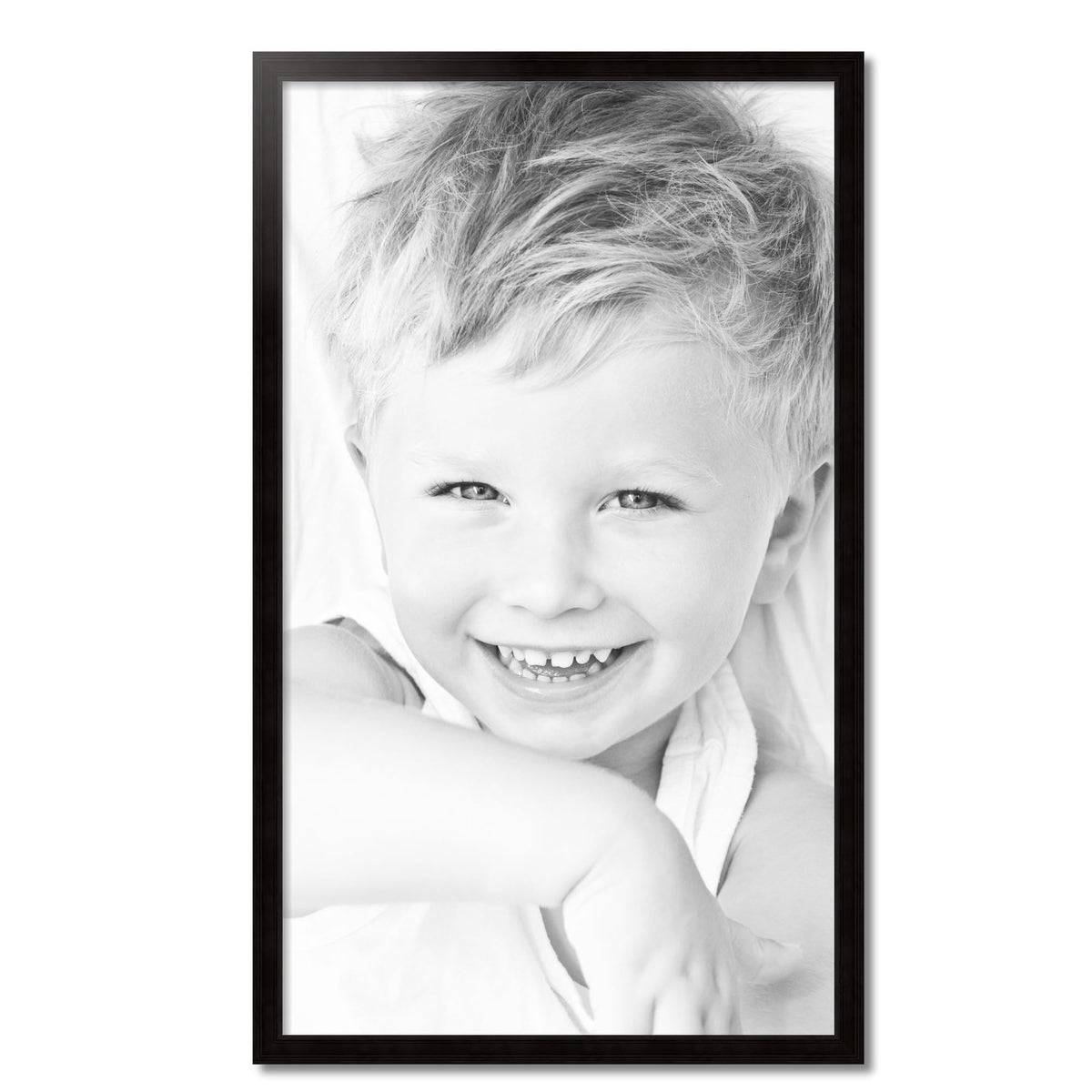 ArtToFrames 28x48 Inch Black Picture Frame, This 1.50 Inch Custom Poster Frame is Colonial Onyx - Comes with Economy Acrylic and Corrugated Backing (2WOM0066-78238-YBLK-28x48)