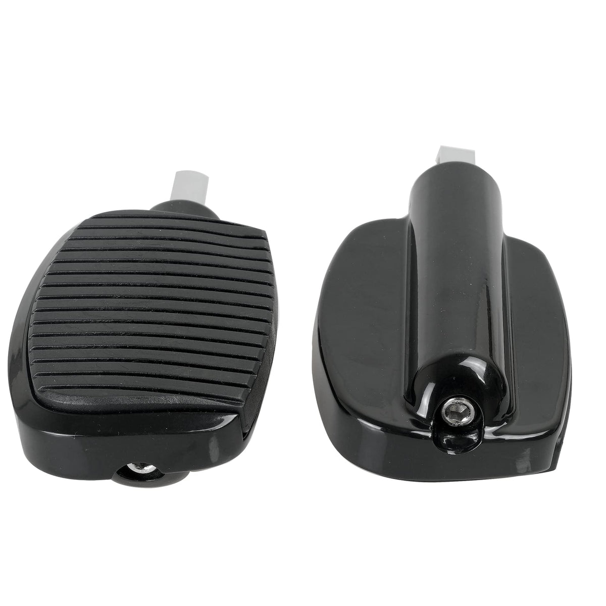 SWESGI Motorcycle Passenger Mini Board Floorboards Footpegs Pedals Footrests Highway Pegs with Anti-Slip Rubber Universal for Harley Davidson Dyna Touring Honda Suzuki Yamaha Triumph (Black)