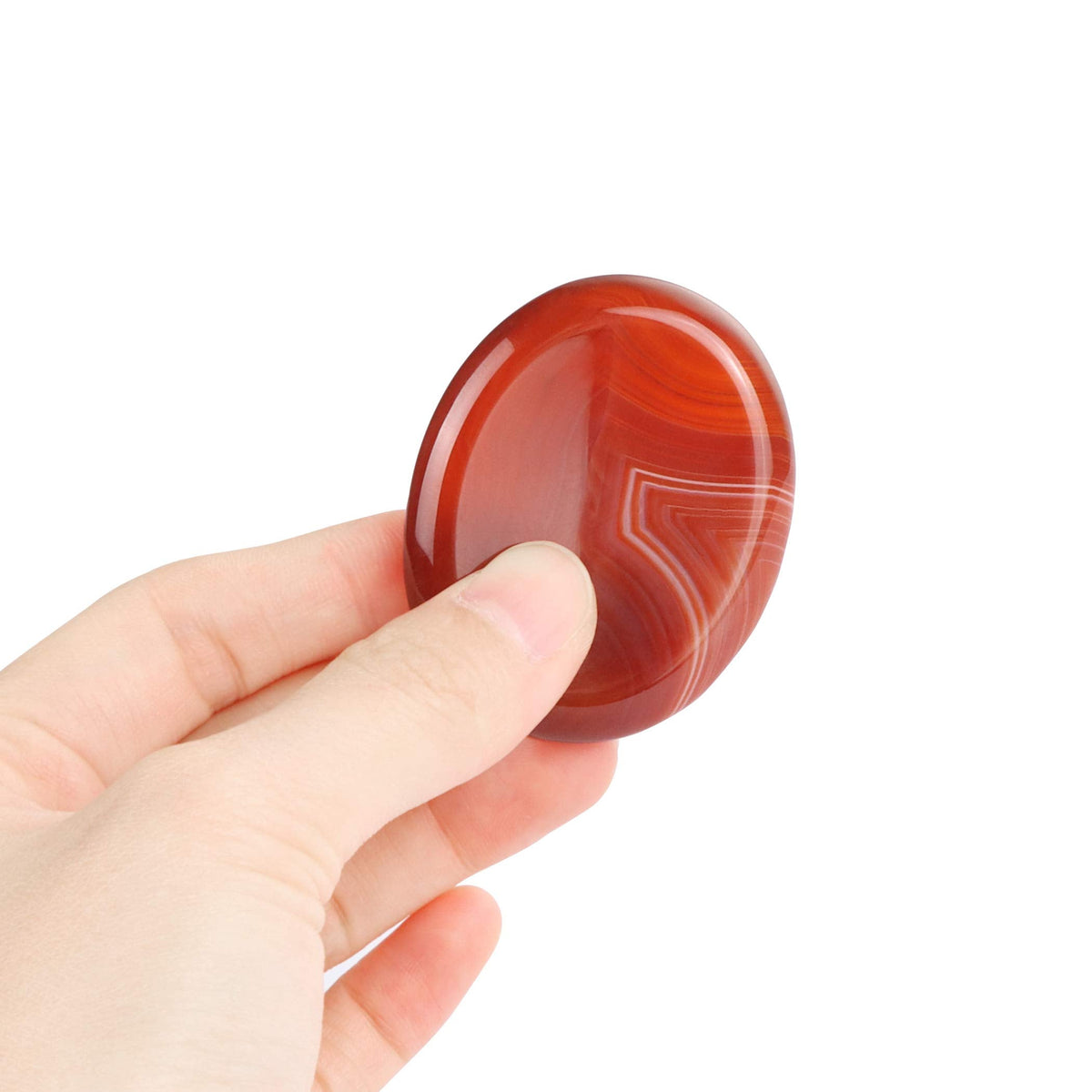 Artistone Thumb Worry Stones Chakra Healing Crystal 2.0 Inch Hand Carved Pocket Palm Stones for Anxiety Stress Relief Meditation Spiritual Protective