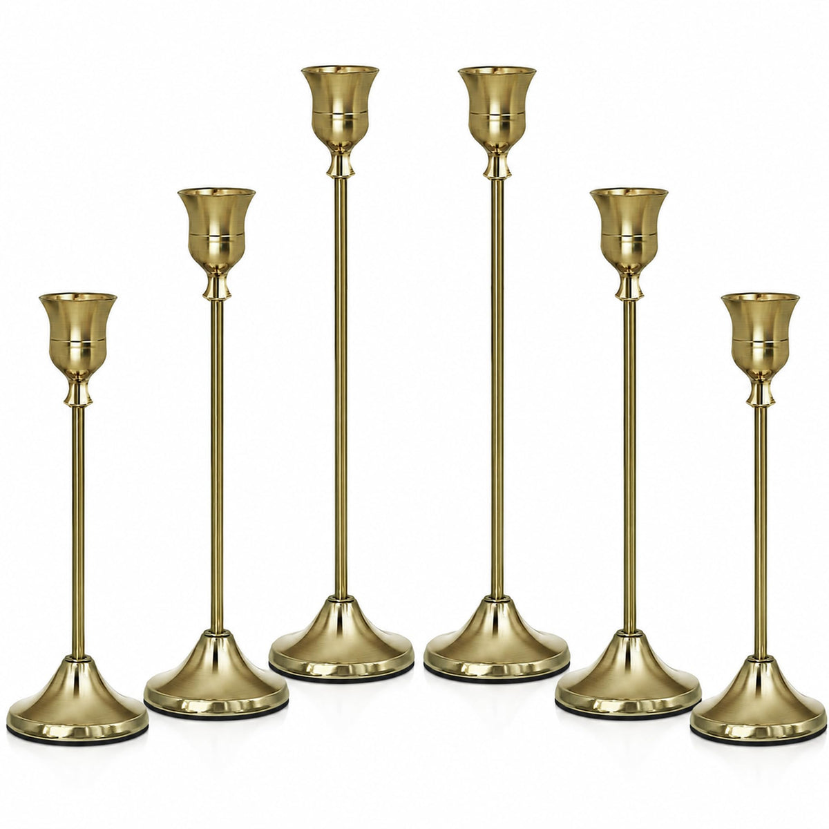 DeepWhale Candlestick Holders Set of 2 (6 PCS)