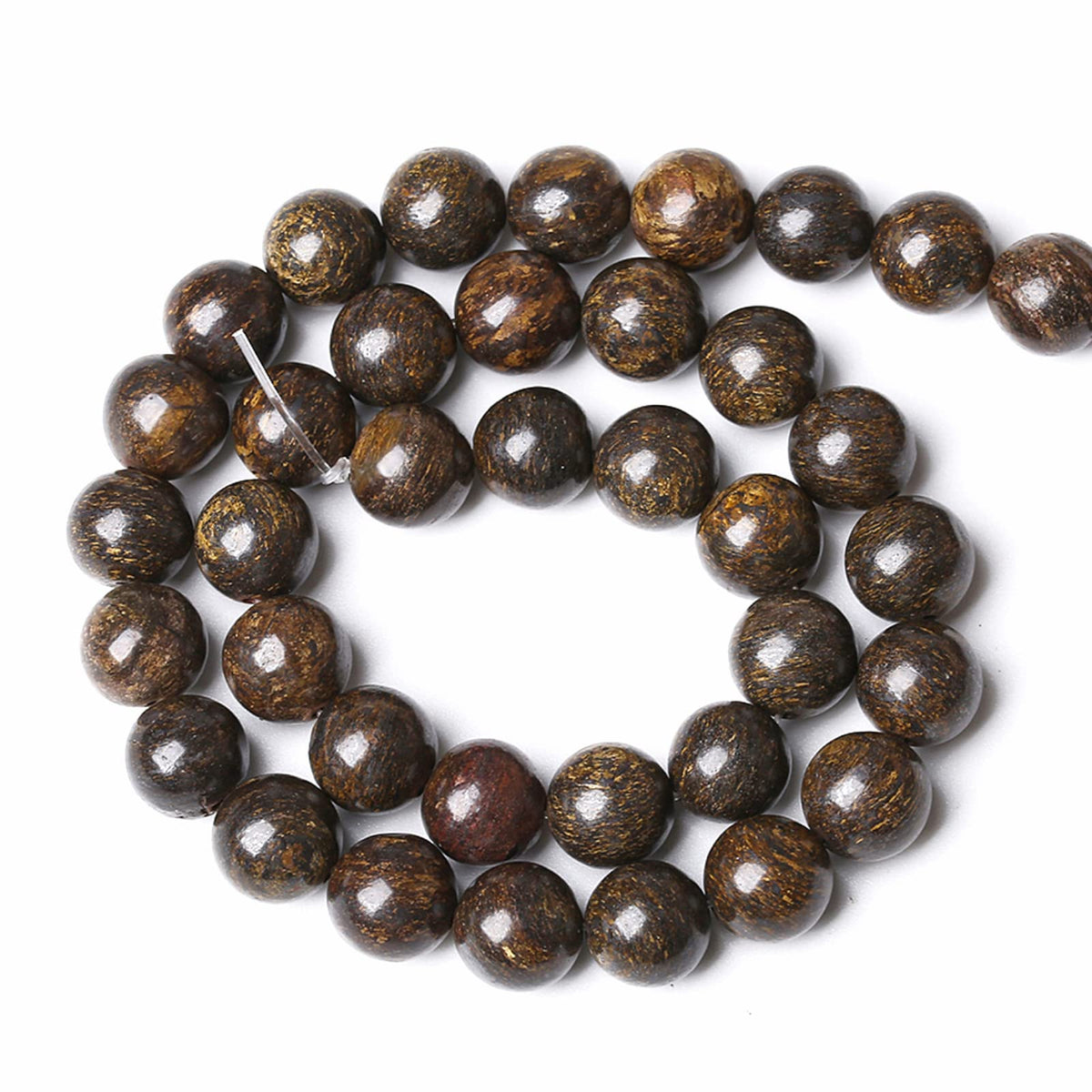 4MM 86PCS Natural Stone Bronzite Gemstone Spacer Loose Beads for Jewelry Making DIY Bracelet Necklace 1 Strand