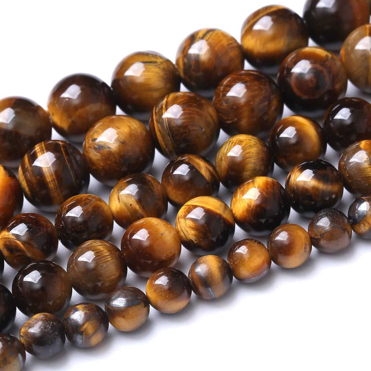 6mm 60pcs AAA Yellow Tiger Eye Gemstone Beads Natural Round Loose Crystal Energy Stone Healing Power for Jewelry Making 1 Strand 15" (6mm, Yellow Tiger Eye Stone)