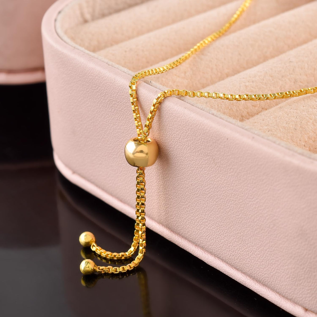 InfinityGemsArt White Topaz Bracelets For Women, November Birthstone Jewelry, Dainty Beads Beaded Stone Bolo Slider, Crystals Gemstones, 14K Gold Plated Adjustable Chain, Valentines Day Gifts For Her