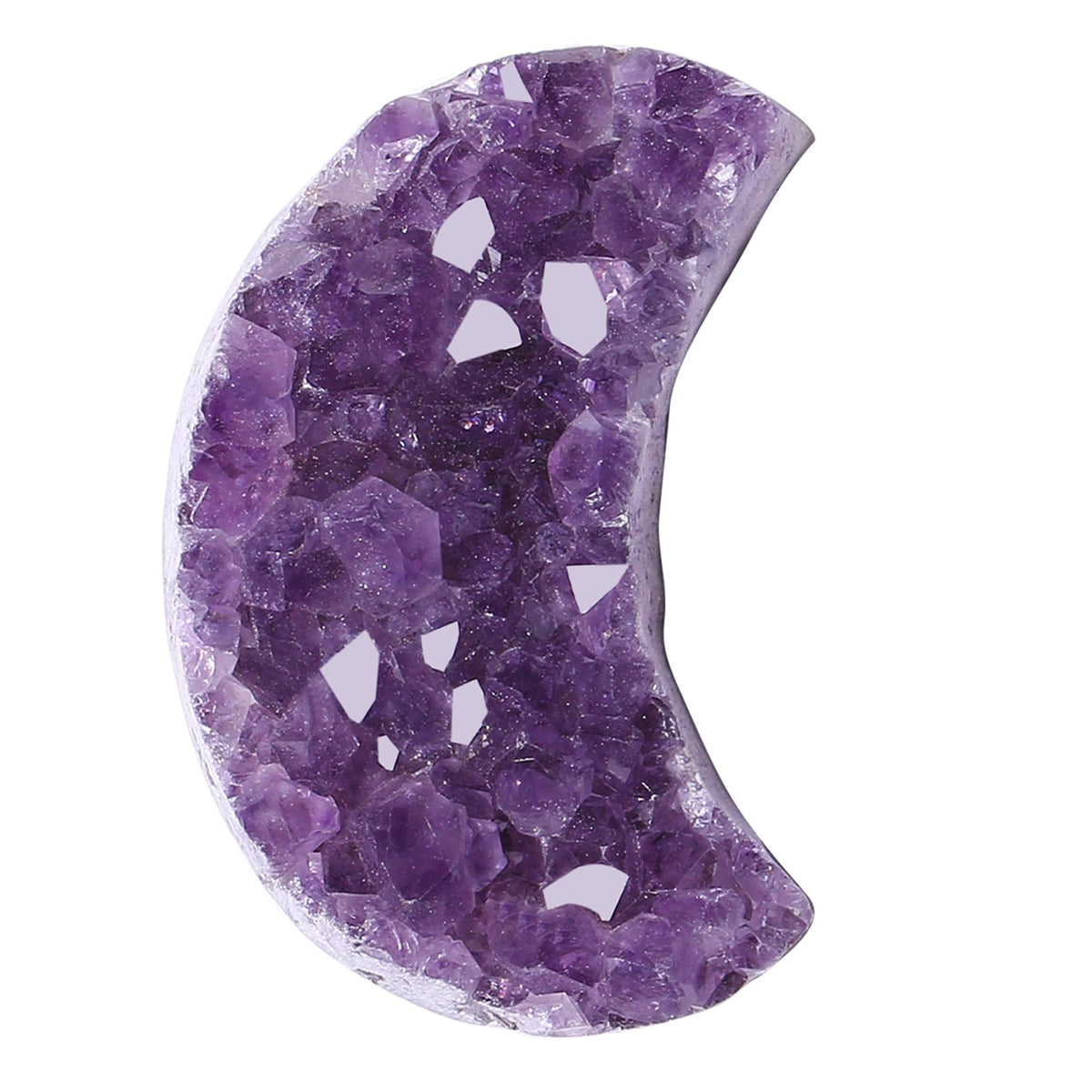 ZHIYUXI Moon Gifts Crystal Cluster Gemstones Amethyst Healing Crystals Moon Gifts for Women Gem Stone Rock Geode Protection Crystals Raw Stone Decor Energy Balance Reiki Home Decor