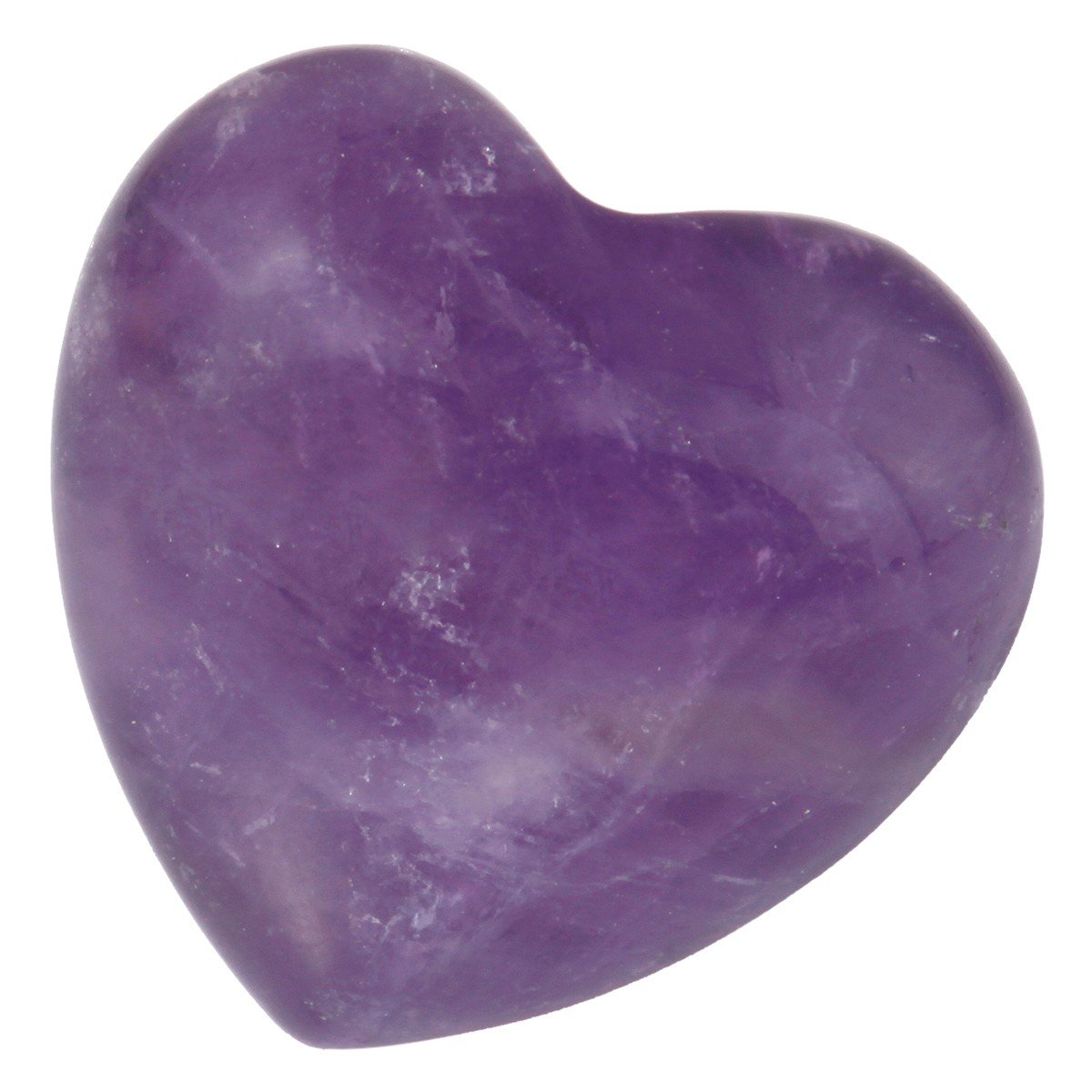 rockcloud Healing Crystal 0.5 inch Amethyst Carved Worry Stone Chakra Reiki Balancing(Pack of 10)