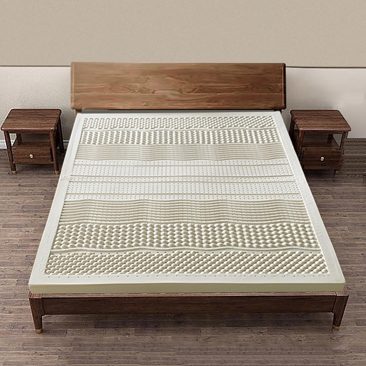 Premium Natural Latex Mattress Topper, 7.5cm Thick, Portable Folding Mattress for Single, Twin, Full, Queen, King Sizes - Japanese Tatami Roll Mat for Dormitory & Home Use, 120x190cm