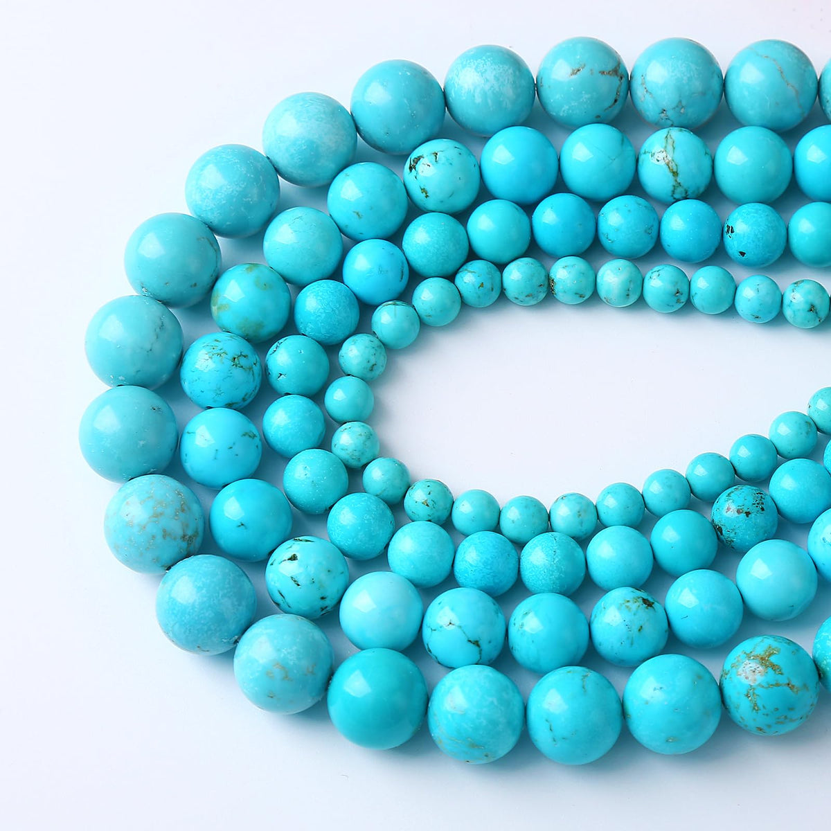 4MM 86PCS Natural Stone Turquoise Beads for Jewelry Making DIY Bracelet