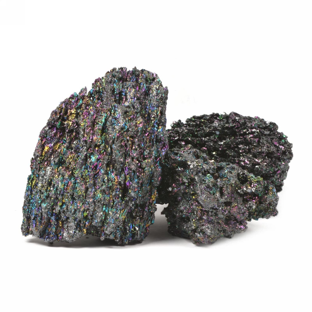 Justinstones 1pc Rainbow Carborundum Silicon Carbide Mineral Crystal Specimen Healing Reiki Healing Stone
