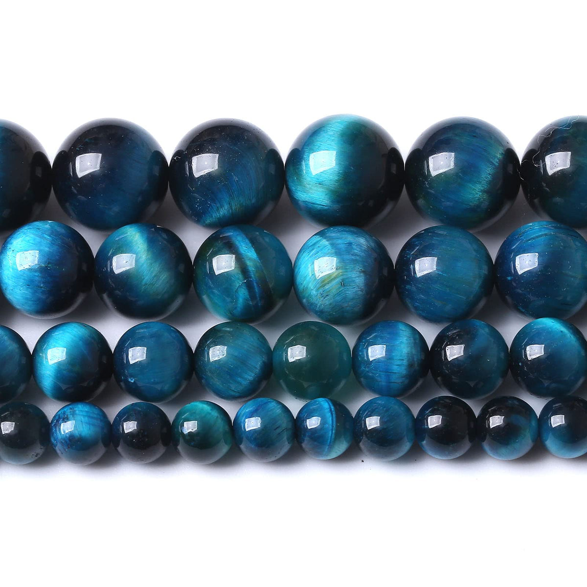 45PCS 8MM AAA Blue Tiger Eye Stone Beads Natural Gemstone Bead Crystal Healing Energy Jewelry Making DIY 15 inches
