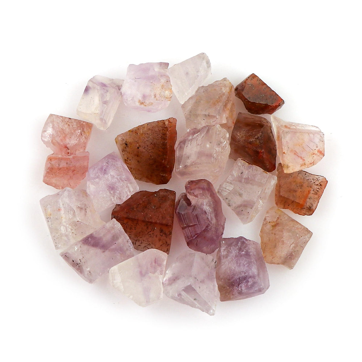 CRYSTALIS 100cts Natural Super-7 Amethyst with Cacoxenite Raw Crystals, Loose Gemstone Wholesale Bulk Rough Jewelry Making Supply, Wire Wrapping, DIY, Cabbing, Tumbling, Collectible Gemstones