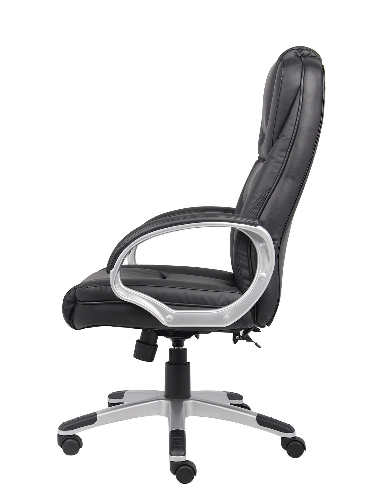 Boss Black No Tools Required Executive Leather Chair
