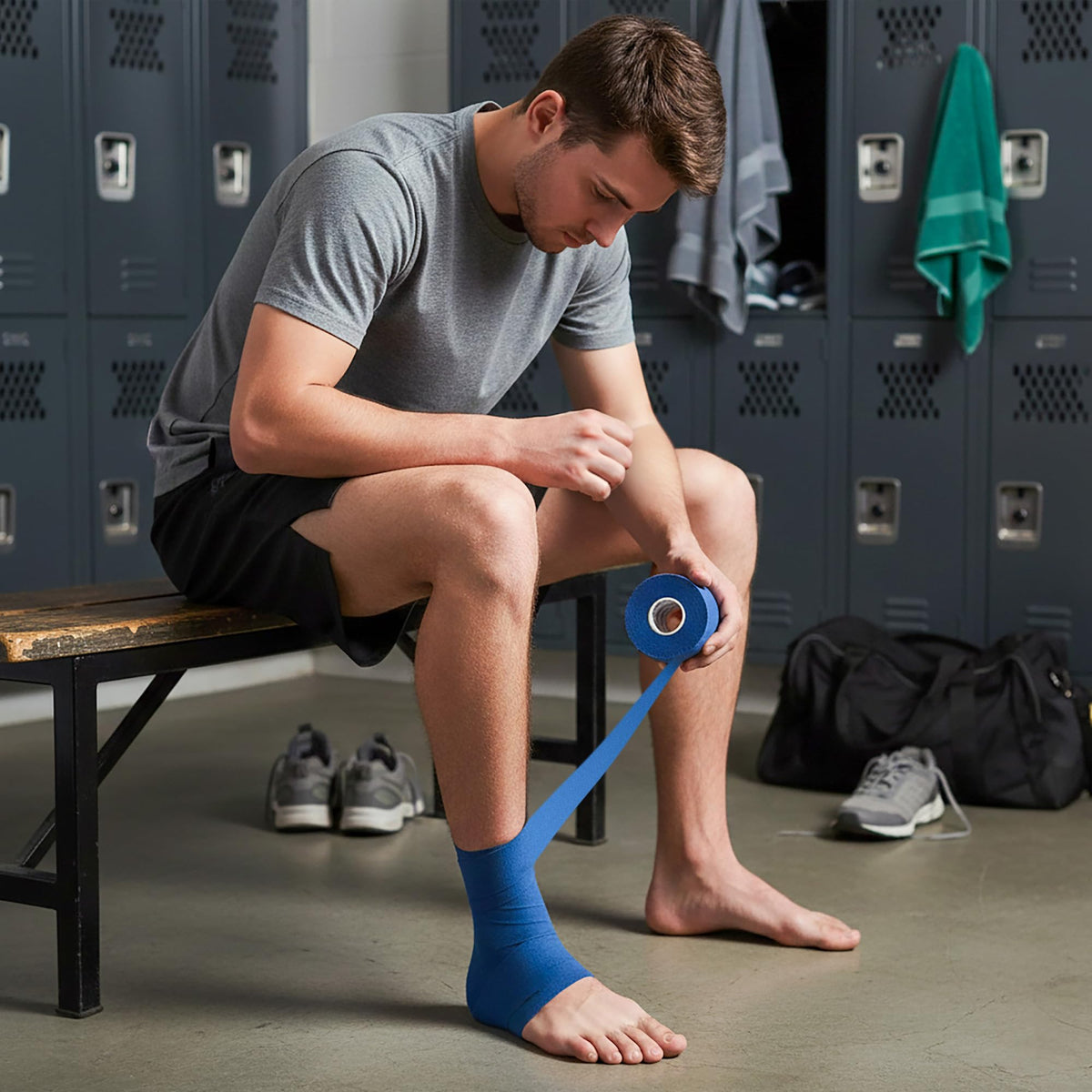 Cannon Sports Premium Athletic Tape - 1.5” x 45 Feet Per Roll - Easy Tear, No Sticky Residue, Very Strong, Hypoallergenic and Latex Free- Ideal for Sprains, Strains, First Aid – 1 Roll (Natural)